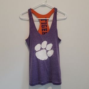 Clemson Tiger reversible racerback tank top